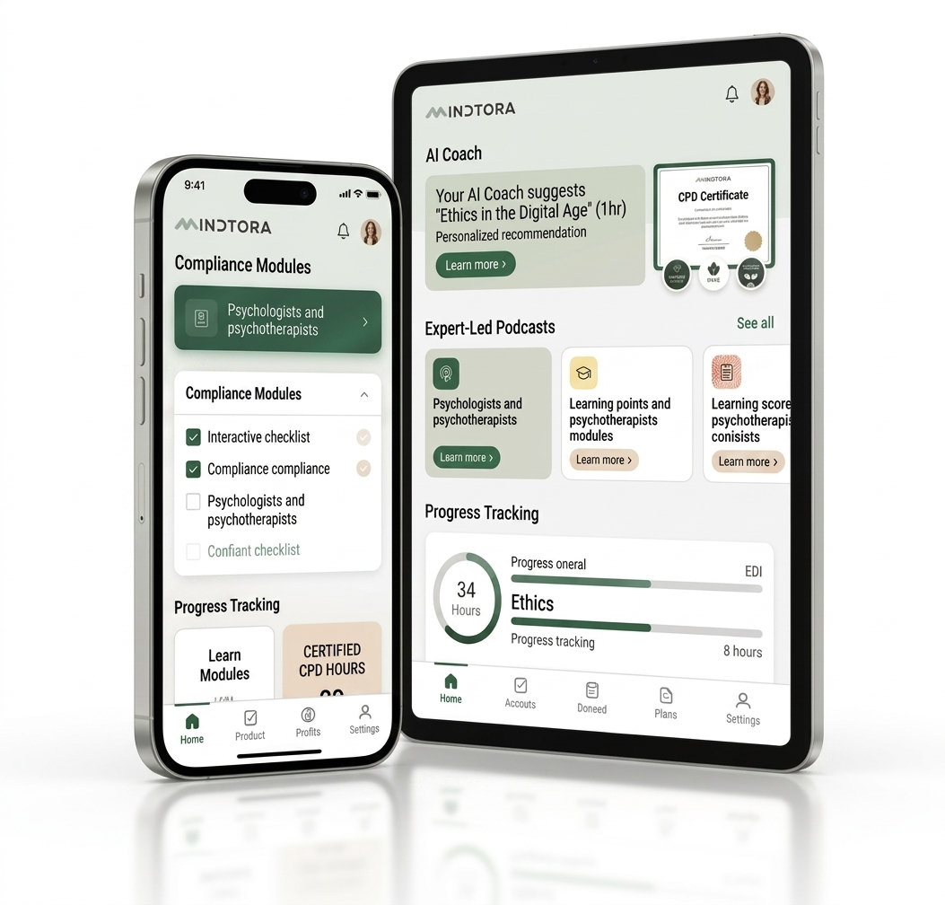 Mindtora app dashboard preview